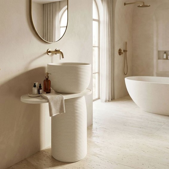 Umywalka Wolnostojąca AZALIA Beżowy