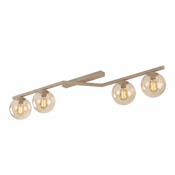 Lampa Sufitowa NATON 4 Beżowy/Miodowy