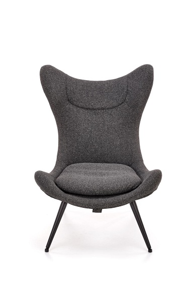 Fotel Wypoczynkowy ATLANTIS Antracytowy/Czarny