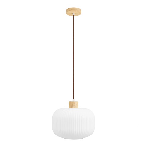 Lampa Wisząca ARGALO 30cm Biały/Naturalny