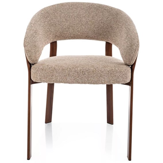 Krzesło NAGOJA D Beż/Orzech