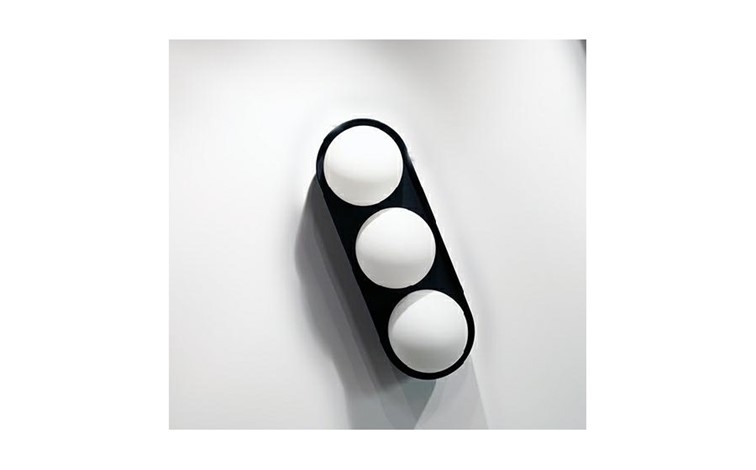 Lampa Ścienna DROPS 3 Czarny/Biały
