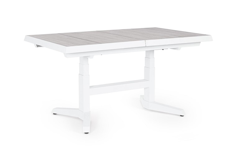 Stół Rozkładany Ogrodowy ROBERT (183-143)x75 cm Biały