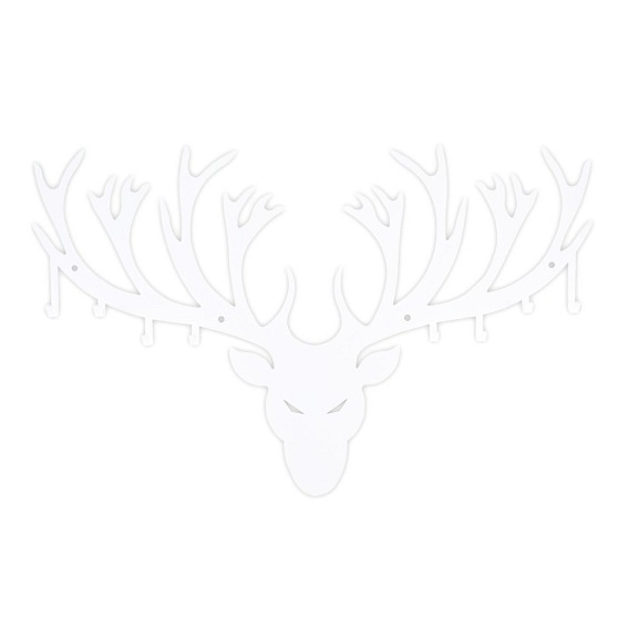 Wieszak Ścienny Poroże 4x60x38 Biały