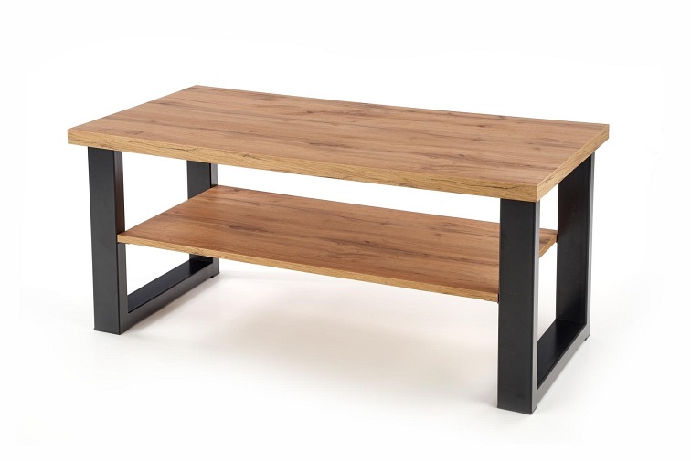 Ława Venom U 60x120x55 Dąb Wotan/Czarny