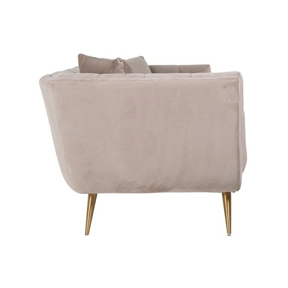 Sofa HUXLEY KHAKI - Beż/Złoty