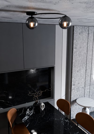 Lampa Sufitowa SOPRA 2 Czarny/Grafitowy