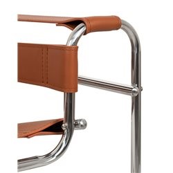 Fotel IVAN Brąz/Chrom