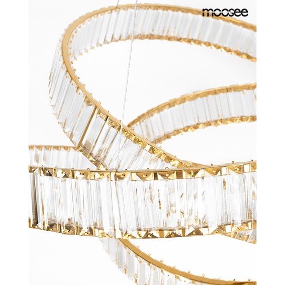 Lampa Wisząca WAVE 80 Złoty