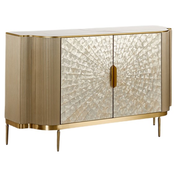 Komoda STILIG ST906 Złoty/Biały