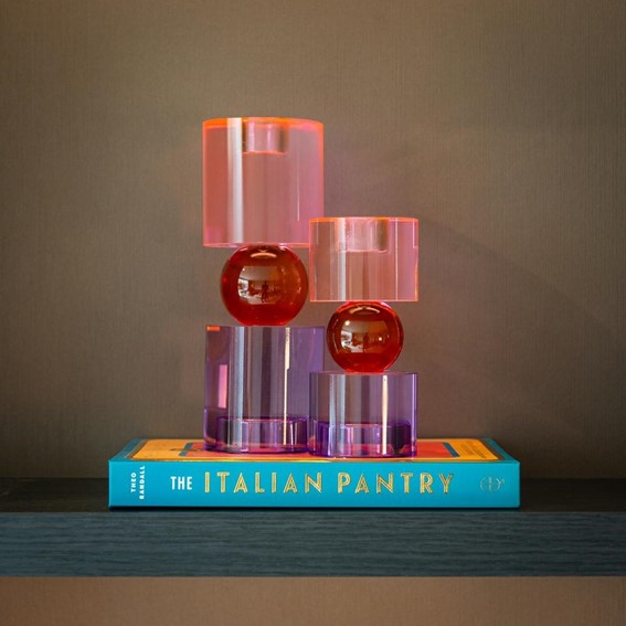 Świecznik ZAHRA L Wielokolorowy