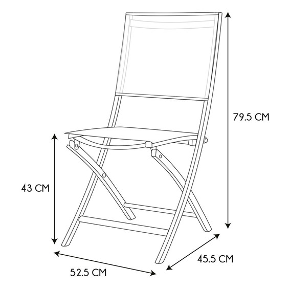 Krzesło Składane ELBA Beżowy