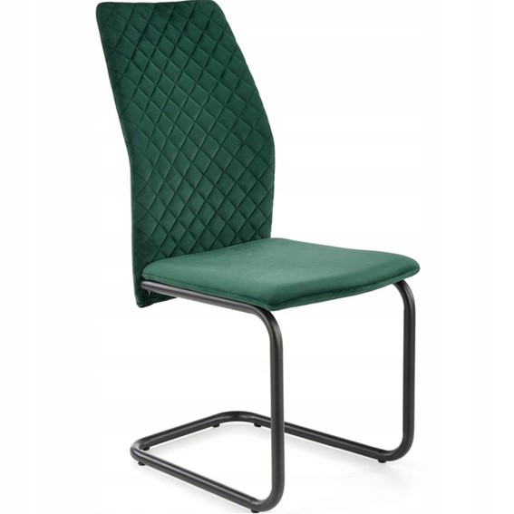 Krzesło K444 Czarny/Ciemny Zielony