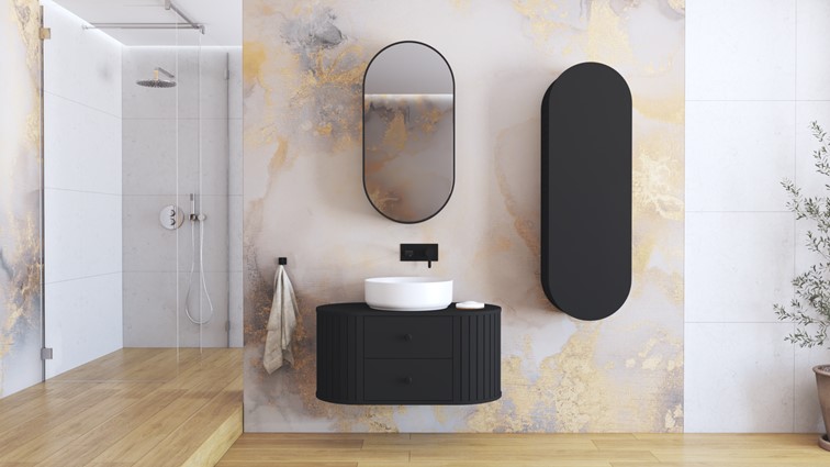 Szafka pod umywalkę VENEZIA 2S Czarny