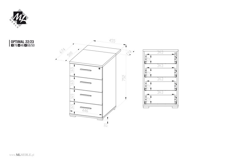 Dostawka OPTIMAL 23 Sonoma