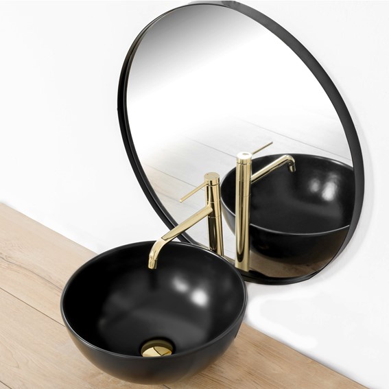 Bateria Umywalkowa Wysoka LUGANO Złoty