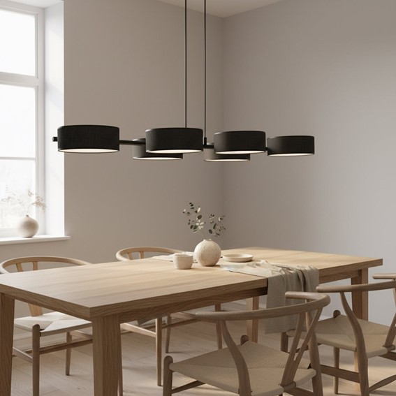 Lampa Wisząca DRUMZ 6 Czarny