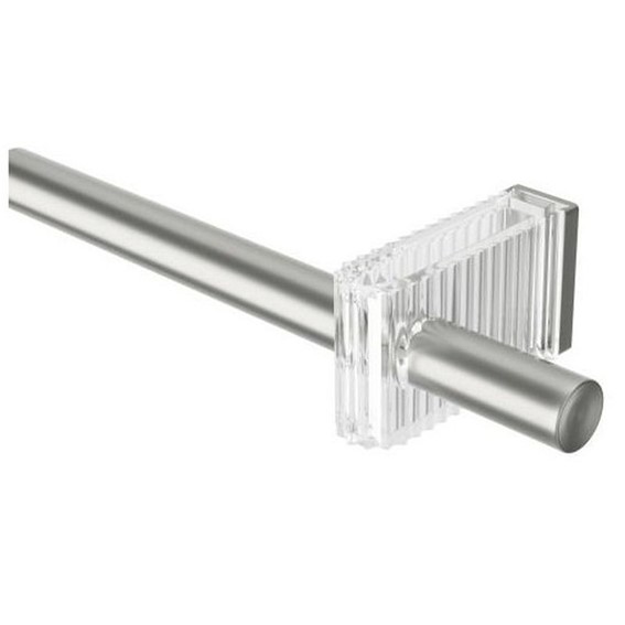 Karnisz FLUTE 107-305cm Nikiel/Stal