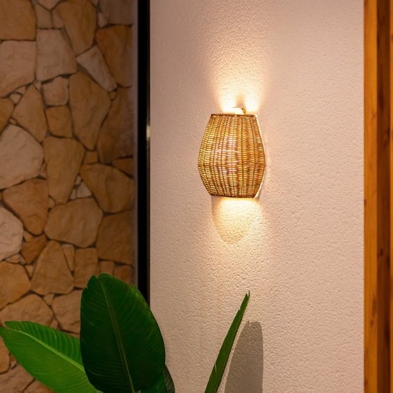 Lampa Ścienna SAONA 25 WALL IN&OUT BATTERY Naturalny