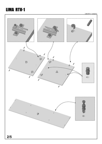 Szafka RTV LIMA RTV1 Dąb Sonoma/Biały