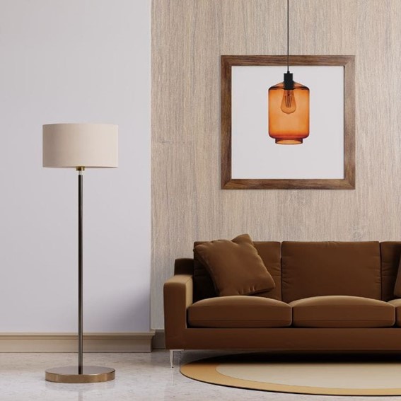 Lampa Wisząca INVERNO 1B Czarny/Brązowy