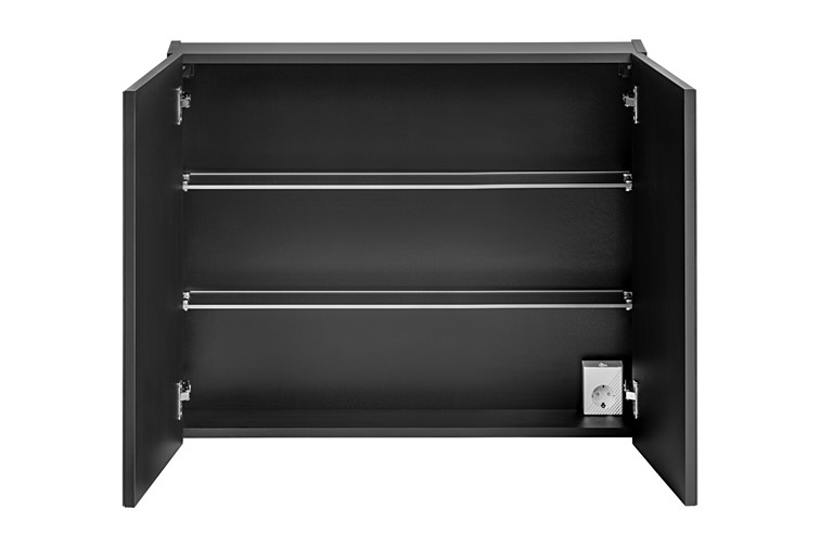 Szafka z Lustrem SANTA FE 84-80-A-2D Czarny