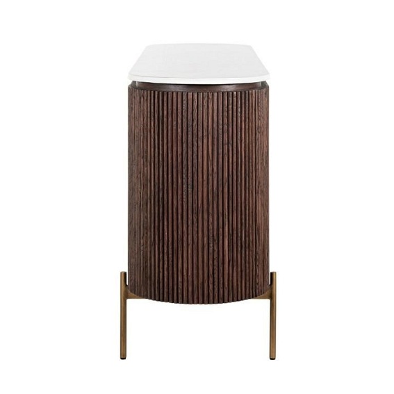 Komoda BARKLEY Złoty/Naturalny/Biały