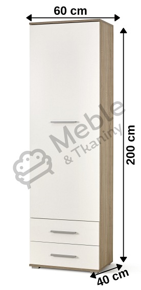 Regał LIMA REG1 Dąb Sonoma/Biały