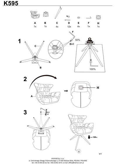 Krzesło K595 Beżowy