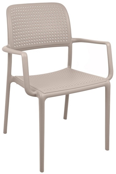 Krzesło Spark 58x53x86 Brązowy Coffee/Polipropylen