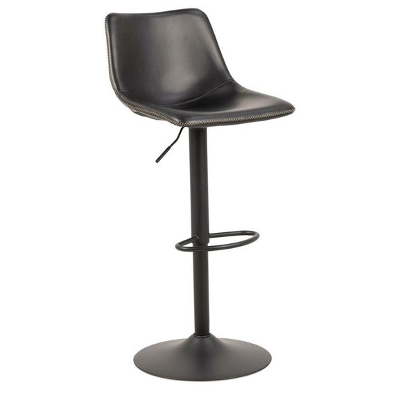 Stołek Barowy OREGON HIGH PU Czarny