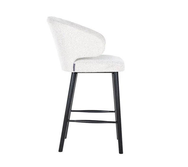 Krzesło Barowe INDIGO BOUCLE 78 Biały