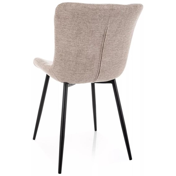 Krzesło JULIA Brego Jasny Beż/Czarny Mat