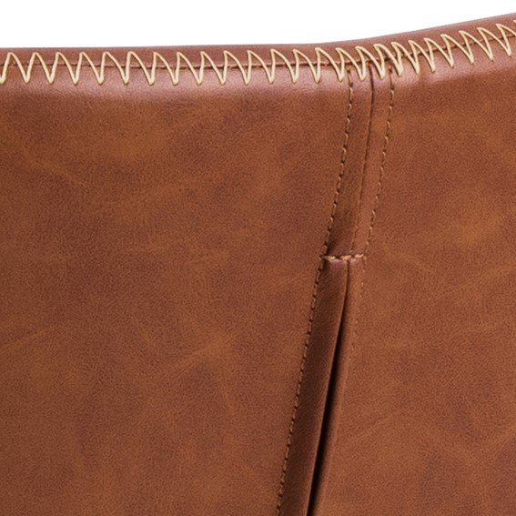 Krzesło BATILDA RETRO CROSS Czarny/Brandy