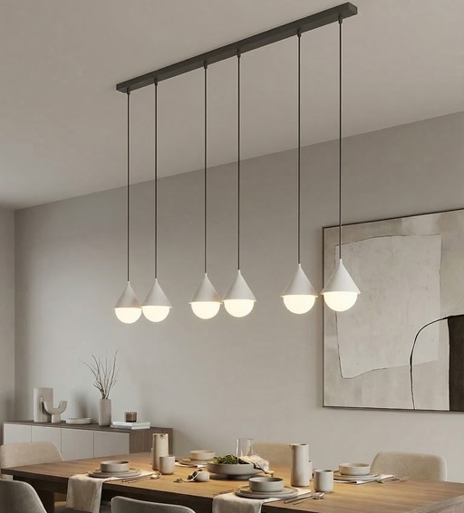 Lampa Wisząca GIRO 6 PREM Czarny/Biały