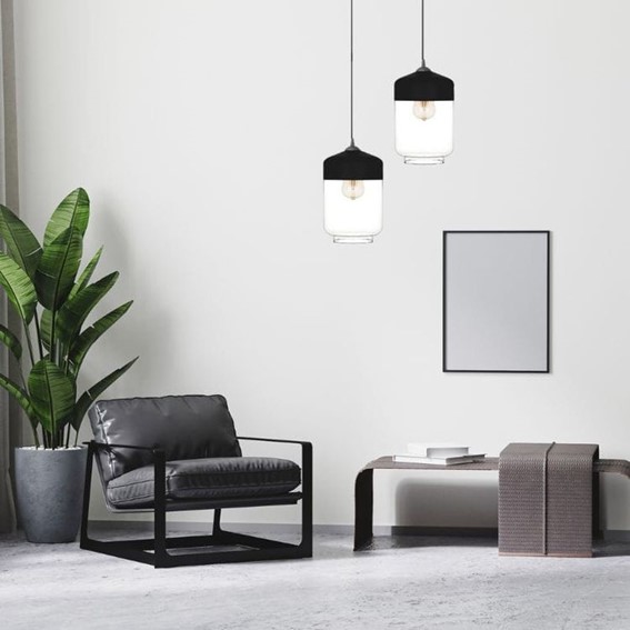 Lampa Wisząca VALENTINA 1B Czarny