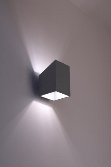 Kinkiet Rubik długi popiel