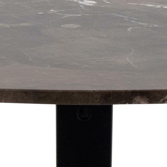 Stół HEAVEN Fi120cm Czarny/Brąz