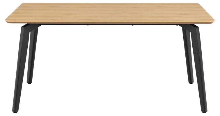 Stół CADIZ 160x90cm Czarny/Naturalny