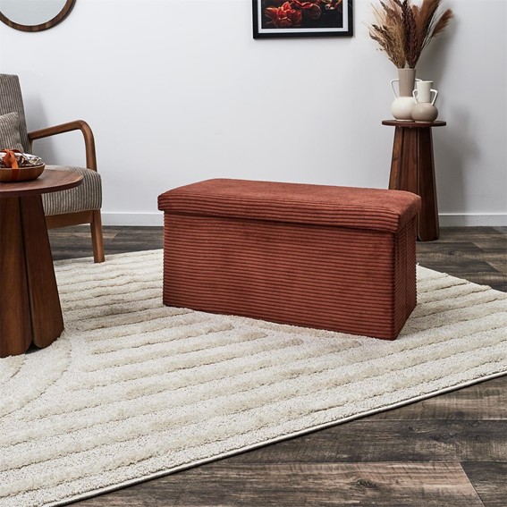 Pufa VELSE SCOTT Teracotta Składana