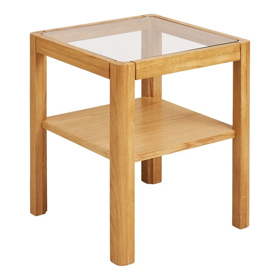 Stolik Kawowy LOURMARIN 40x40cm Dąb Naturalny
