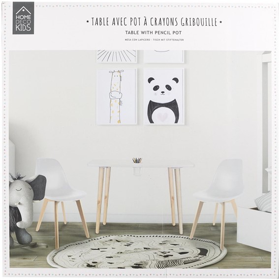 Stolik Dziecięcy z Kubkiem na Kredki