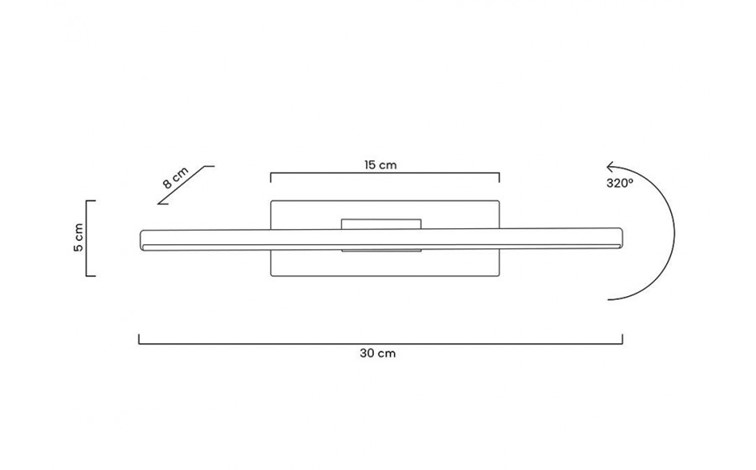 Lampa Ścienna REM Czarny