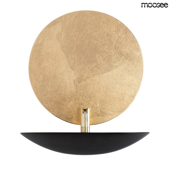 Lampa Ścienna ECLISE Złoty/Czarny