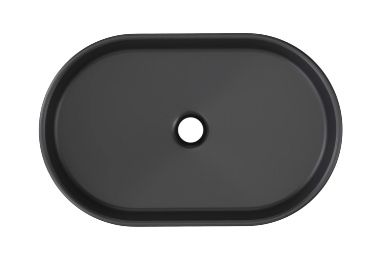 Umywalka Nablatowa RIVER Czarny Mat