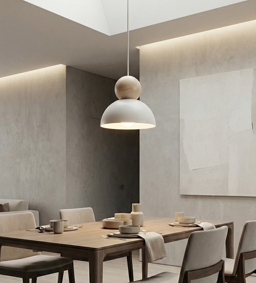 Lampa Wisząca KAKI 1S Biały