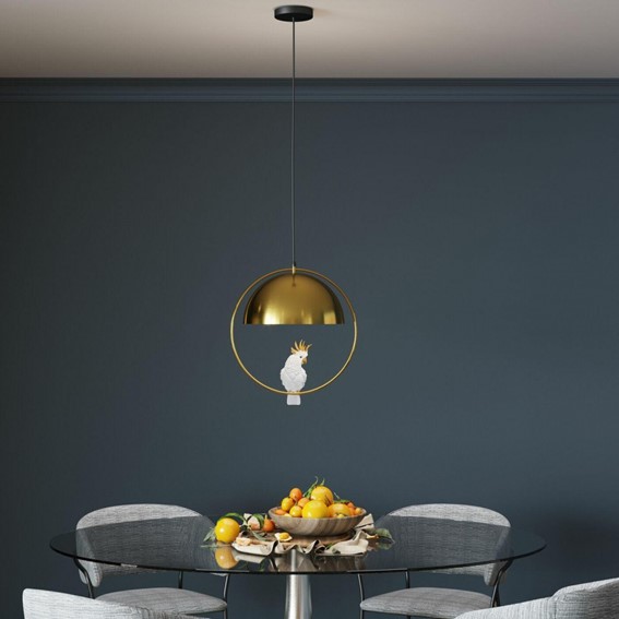 Lampa Wisząca ANIMAL COCKATOO Złoty