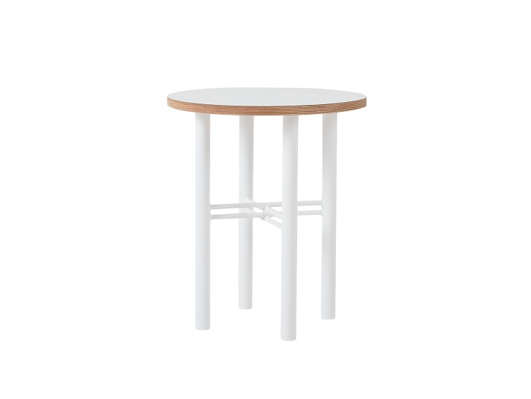 Stolik Kawowy PENTO 40 Biały/Naturalny