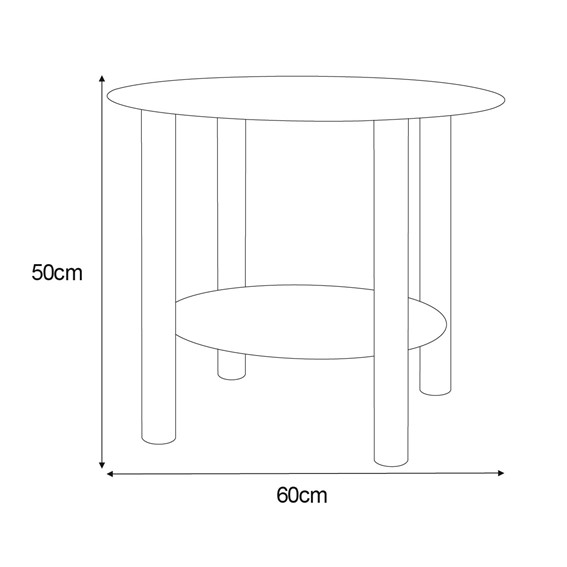 Stolik Kawowy KAJA HOME KS-09 Czarny