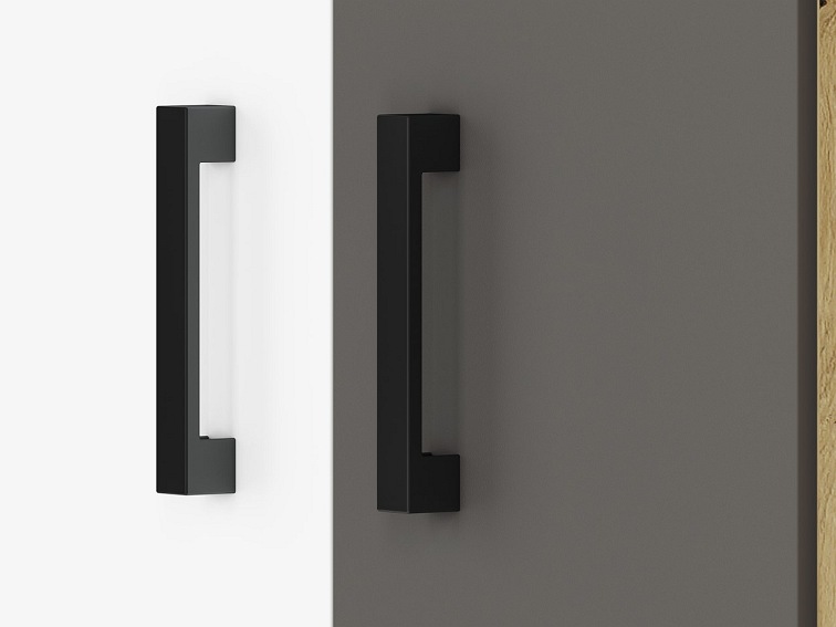 Szafa FINI 13 Biały/Szary/Dąb